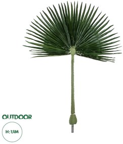 20170 GloboStar® Artificial Garden WASHINGTONIA FILIFERA PALM LEAF 20170 Τεχνητό Διακοσμητικό Φύλο Φοινικόδεντρου Βεντάλια Π135 x Υ180cm
