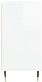 Ραφιέρα Γυαλιστερή Λευκή 57 x 35 x 70 εκ. από Επεξεργ. Ξύλο - Λευκό