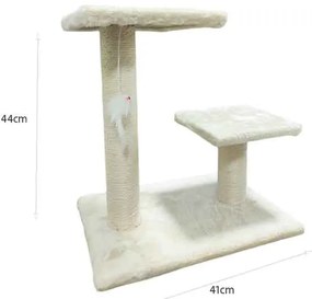 Γατόδεντρο Ονυχοδρόμιο Γάτας με 2 Επίπεδα- Cat Climbing Toy Three