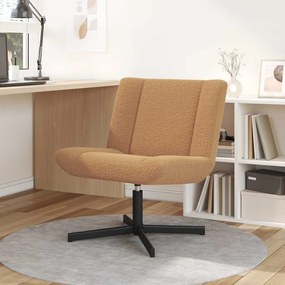 vidaXL Περιστρεφόμενη καρέκλα Μπεζ 63 x 75 x 76 εκ ύφασμα