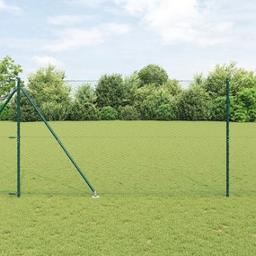 vidaXL Εξάγωνη Περίφραξη Πράσινη 1.5x50 m Χάλυβας
