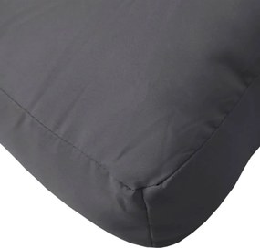 vidaXL Μαξιλάρι Παλέτας Ανθρακί 50 x 40 x 12 εκ. Υφασμάτινο