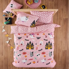 Σεντόνια Παιδικά Katabra (Σετ 3τμχ) Pink-Multi Kentia Single 160x270cm 100% Cotton