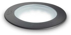 Φωτιστικό Δαπέδου Χωνευτό Gravity Roung Big 120324 GX53 max 10W 15,5x11cm Black Ideal Lux