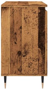 vidaXL Ντουλάπι μπάνιου Παλιό ξύλο 58x33x60 cm Κατασκευασμένο ξύλο
