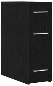 vidaXL Φαρμακείο Μαύρη δρυς 20 x 45.5 x 60 εκ. Επεξεργασμένο ξύλο