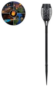 Αυτόνομο Ηλιακό Φωτιστικό LED 3W CCT Φ7 ABS Μαύρο 71527 Globostar-71527-Μαύρο 71527