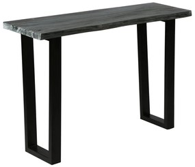 vidaXL Τραπέζι Κονσόλα Γκρι 110 x 35 x 75 εκ. από Μασίφ Ξύλο Mindi