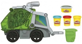 Πλαστελίνη - Παιχνίδι Play-Doh Απορριμματοφόρο Wheels Dumbin Fun 2-In-1 F5173 Green-Multi Hasbro