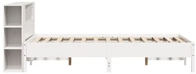vidaXL Κρεβάτι Βιβλιοθήκη Χωρίς Στρώμα 120x200 εκ Μασίφ Ξύλο Πεύκο