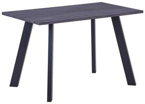 Τραπέζι BAXTER 120x70cm Grey Walnut/Βαφή Μαύρη
