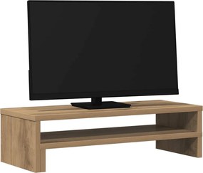 vidaXL Βάση Οθόνης Αρτισιανή Δρυς 54x22x15 εκ. από Επεξ. Ξύλο