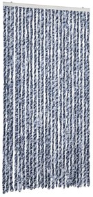 vidaXL Σήτα Εντόμων Μπλε / Λευκό 100 x 200 εκ. από Σενίλ