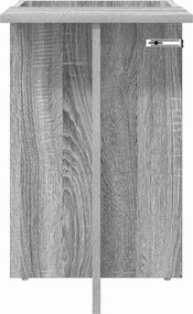 vidaXL End Table Γκρίζο Σονομα 35 x 40 x 55 εκ. Επεξεργασμένο ξύλο