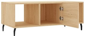 vidaXL Τραπεζάκι Σαλονιού Sonoma Δρυς 102x50x40 εκ. από Επεξεργ. Ξύλο