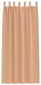 vidaXL Κουρτίνες 2 pcs Ανοιχτό καφέ 245x140εκ. Πολυεστέρας