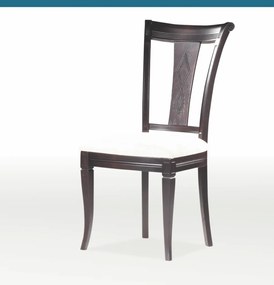 Ξύλινη καρέκλα LeMone καφέ-άσπρο 98x46x44,5x45,5cm, FAN1234