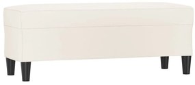 vidaXL Πάγκος Κρεμ 100x35x41 εκ. από Συνθετικό Δέρμα