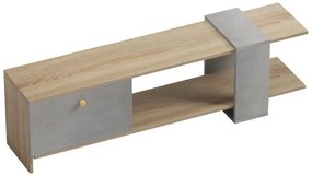 Έπιπλο τηλεόρασης Standi σε sonoma-γκρι cement απόχρωση 120x25x36.8εκ 120x25x36.8 εκ.