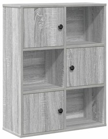 Βιβλιοθήκη Γκρι Sonoma 60x24x76,5 εκ. από Επεξεργασμένο Ξύλο - Γκρι
