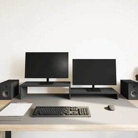 vidaXL Βάση Οθόνης Μαύρη Δρυς 54x22x15 εκ. από Τεχνητό Ξύλο