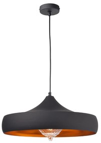 Φωτιστικό Οροφής KS07961PBG Black Metal