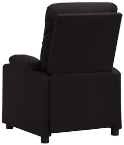 vidaXL Πολυθρόνα Ανακλινόμενη Μαύρη από Συνθετικό Δέρμα