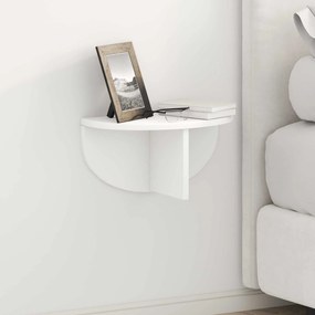 Ράφι Τοίχου 2 pcs Λευκό 38 x 19 x 19 εκ Επεξεργασμένο ξύλο