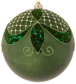 Χριστουγεννιάτικο Στολίδι Περλέ 90957 15cm Dark Green
