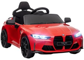 AIYAPLAY Ηλεκτρικό Παιδικό Αυτοκίνητο BMW M4, Ήχος & Φως, 3-5 km/h, με Τηλεχειριστήριο, για 3-5 ετών, Κόκκινο