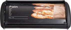 Ψωμιέρα (35.5x23x15) F-V Embossed Black 136319