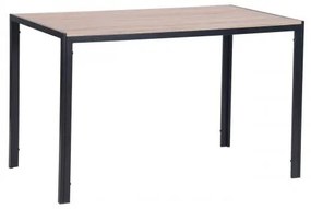 GABO τραπέζι Βαφή Μαύρη/Sonoma 120x70x75cm ΕΜ827