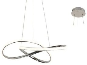 Φωτιστικό Οροφής Led HM92LEDP48CH 48W 3000K 2880lm 48Χ44XΗ120 Chrome Aca Decor Aluminium