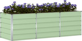 vidaXL Γλάστρα Πράσινο 240 x 80 x 75 εκ. Ατσάλι