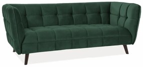 ΚΑΝΑΠΕ CASTELLO 3 VELVET GREEN BLUVEL 78 / WENGE DIOMMI CASTELLO3V78 DIOMMI-80-1634