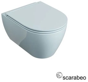 Scarabeo Glam Λεκάνη Κρεμαστή Rimless με σύστημα πλύσης Twist &amp; κάλυμμα αποσπώμενο Slim Soft Close Air Glossy