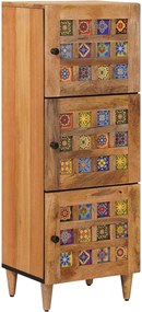 vidaXL Highboard Φυσικό 40 x 33 x 110 εκ Στερεό ξύλο μάνγκο