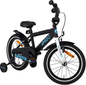 Speeder 16 Inch 27 cm Boys Coaster Brake Black/Blue