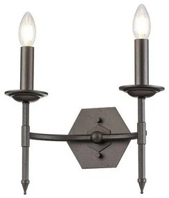 Απλίκα Φωτιστικό Τοίχου 2xE14 Γκρι Crown CROWN2 Elstead Lighting CROWN2 Γκρι