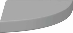 vidaXL Ράφια Τοίχου Γωνιακά 4 τεμ. Γκρι 25x25x3,8 εκ. MDF