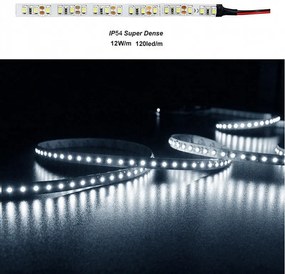 Adeleq Ταινία Led 5 Μέτρα 12Vdc 12W Και 120Led Ανά Μέτρο Ip54 Ψυχρό 30-461212020
