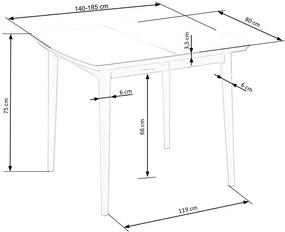 BRADLEY table DIOMMI V-PL-BRADLEY-ST