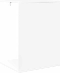 vidaXL Τραπεζάκι Πλευράς Λευκό 45 x 40 x 62,5 εκ. Επεξεργασμένο ξύλο