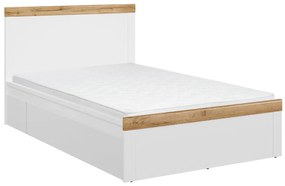 Κρεβάτι Boston AS116, Μονόκλινο, Άσπρο, 120x200, Πλαστικοποιημένη μοριοσανίδα, 129x205x101cm, 43 kg | Epipla1.gr