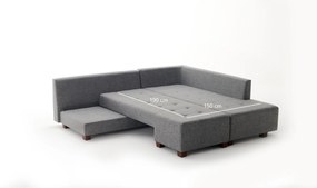 Corner Sofa-Bed Manama Corner Sofa Bed Right - Grey Grey