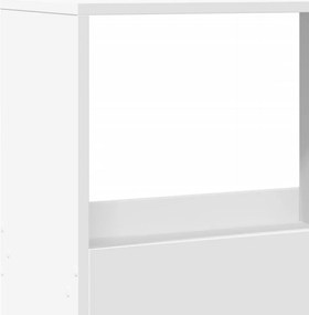 vidaXL Βιβλιοθήκη Λευκή 100x33x155,5 εκ. από Επεξεργασμένο Ξύλο