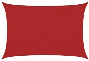 vidaXL Πανί Σκίασης Κόκκινο 3,5 x 5 μ. από HDPE 160 γρ/μ²