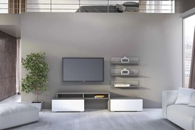 Σύνθεση σαλονιού "SMART 7B" σε χρώμα σταχτί-λευκό