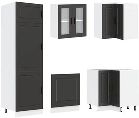 vidaXL Σετ Ντουλάπια Κουζίνας 14 Τεμαχίων Porto Επεξεργασμένο Ξύλο