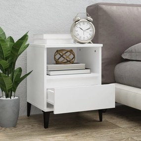 vidaXL Κομοδίνα 2 τεμ. Λευκά 40 x 35 x 50 εκ.
